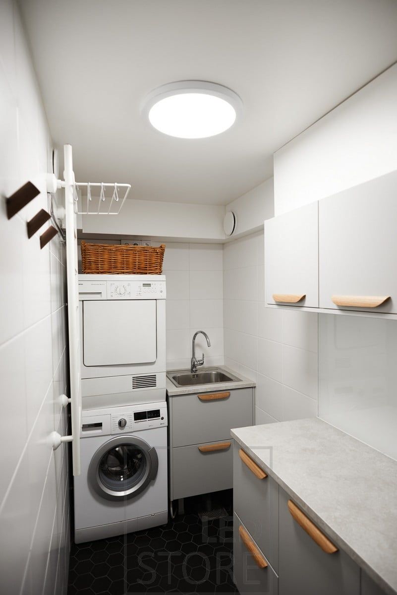 Surface profile illuminating a utility room. Ledstore.fi